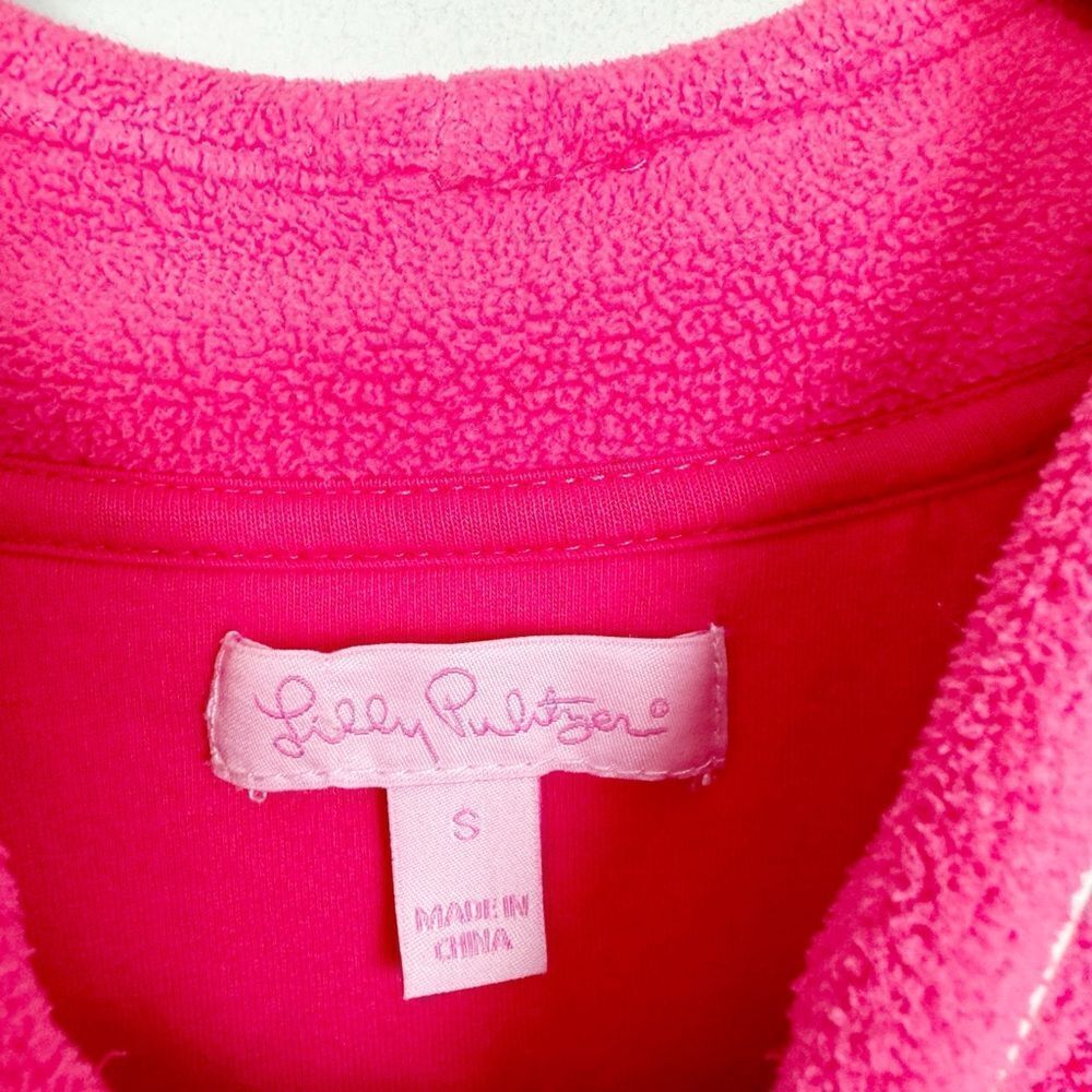 LILLY PULITZER | Penn Fleece Full Zip Jacket in Daquiri Pink Women’s Size Small - Picture 8 of 11